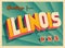 Vintage Touristic Greeting Card from Illinois.