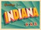 Vintage Touristic Greeting Card from Indiana.