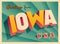 Vintage Touristic Greeting Card from Iowa.