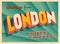 Vintage Touristic Greeting Card from London.