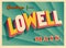 Vintage Touristic Greeting Card From Lowell, Massachusetts.