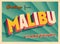 Vintage Touristic Greeting Card From Malibu, California.