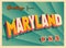 Vintage Touristic Greeting Card from Maryland.