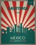 Vintage Touristic Greeting Card - Mexico.