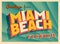 Vintage Touristic Greeting Card From Miami Beach, Florida.
