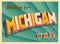 Vintage Touristic Greeting Card from Michigan.