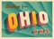 Vintage Touristic Greeting Card from Ohio.