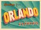 Vintage Touristic Greeting Card From Orlando, Florida.