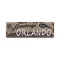 Vintage Touristic Greeting Card - Orlando, Florida, vector illustration