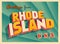 Vintage Touristic Greeting Card from Rhode Island.