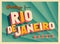 Vintage Touristic Greeting Card from Rio de Janeiro.