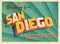 Vintage Touristic Greeting Card From San Diego, California.