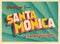 Vintage Touristic Greeting Card From Santa Monica, California.