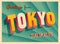 Vintage Touristic Greeting Card from Tokyo.