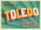 Vintage Touristic Greeting Card From Toledo, Ohio.