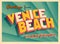 Vintage Touristic Greeting Card From Venice Beach, California.