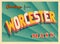 Vintage Touristic Greeting Card From Worcester, Massachusetts.