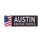 Vintage Touristic rusted metal sign - AUSTIN, TEXAS - Vector EPS10. Grunge effects can be easily removed for a brand new