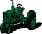 Vintage tractor clip art