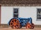 Vintage Tractor With Iron Tread Wheels