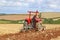 Vintage Tractor ploughing