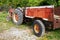 A Vintage Tractor and Red Trailer