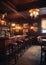 Vintage traditional cowboy pub interior for design. Generative AI