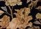 Vintage traditional japanese silk kimono Japan pattern on decorative background.