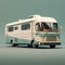 Vintage Trailer Rv 3d Model - Retro Style With Realistic Rendering