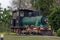 Vintage train in an isolated park