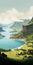 Vintage Travel Poster: Explore The Impressive Landscapes Of Indonesia\\\'s Helgeland