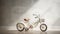 Vintage tricycle against a plain white backdrop