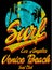 Vintage Tropical graphic with typography design florida beach