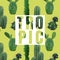 Vintage Tropical Summer Cactus Graphic Design for T shirt, Fashion, Prints