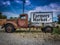 Vintage Truck Farmers Market Sign