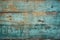 Vintage Turquoise Paint on Rustic Wooden Planks