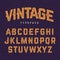 Vintage typeface