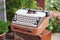 Vintage typewriter as a decoration