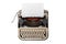 Vintage typewriter isolated