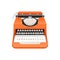 Vintage typewriter vector illustration isolated