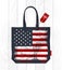 Vintage United States of America flag on eco bag