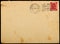 Vintage used mailing envelope,circa 1954.