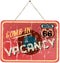 Vintage vacation sign