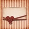 Vintage valentine background with card