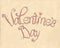 Vintage Valentintine\'s day lettering