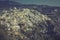 Vintage view of Fira village on island of Santorini