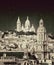 Vintage view of sacred heart in Paris - France