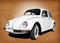 Vintage Volkswagen Beetle White