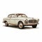 Vintage Volvo Car Illustration: Realistic And Detailed Rendering