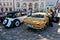 Vintage Volvo P1800 E and Adler automobiles